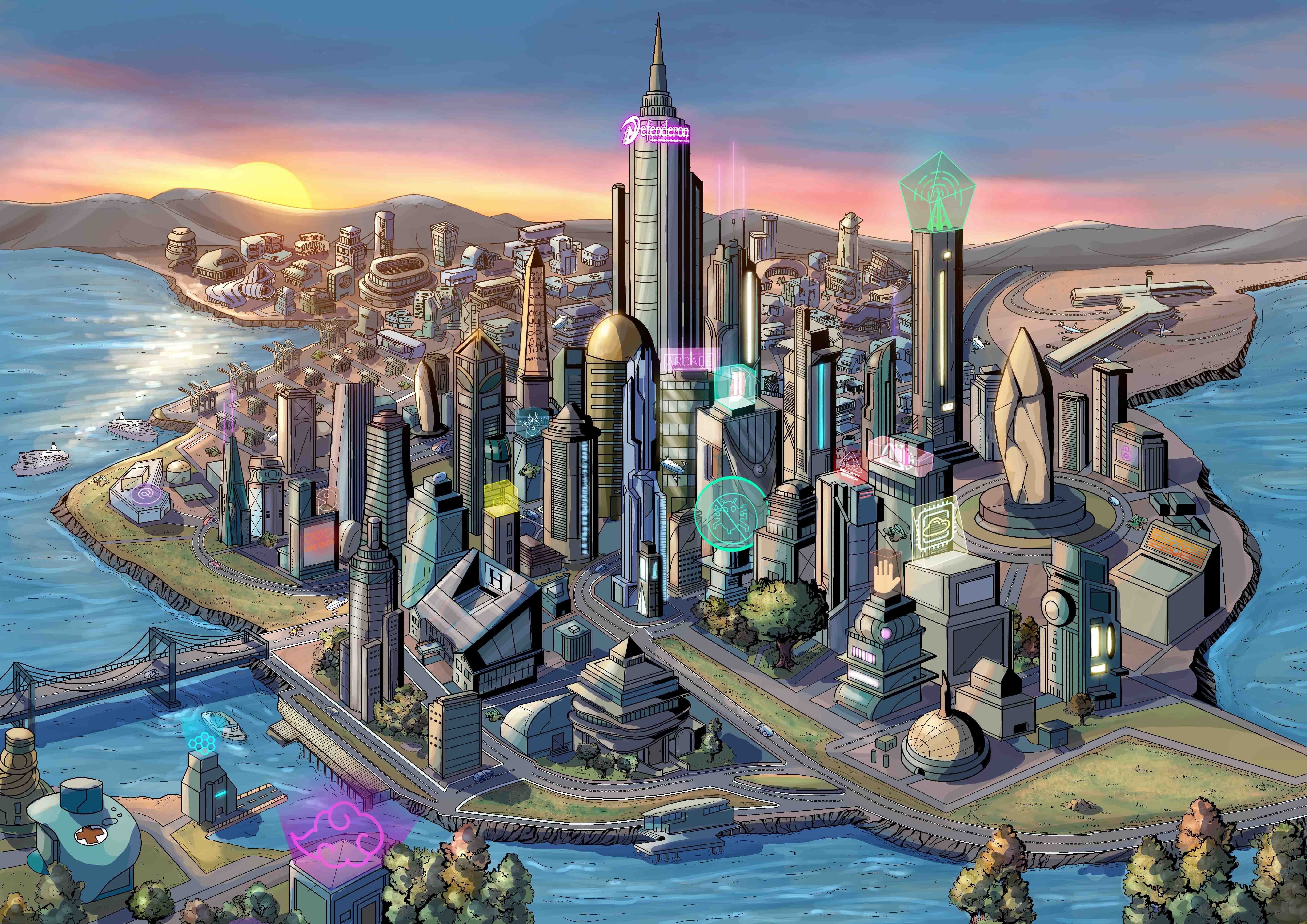 Netropolis city map