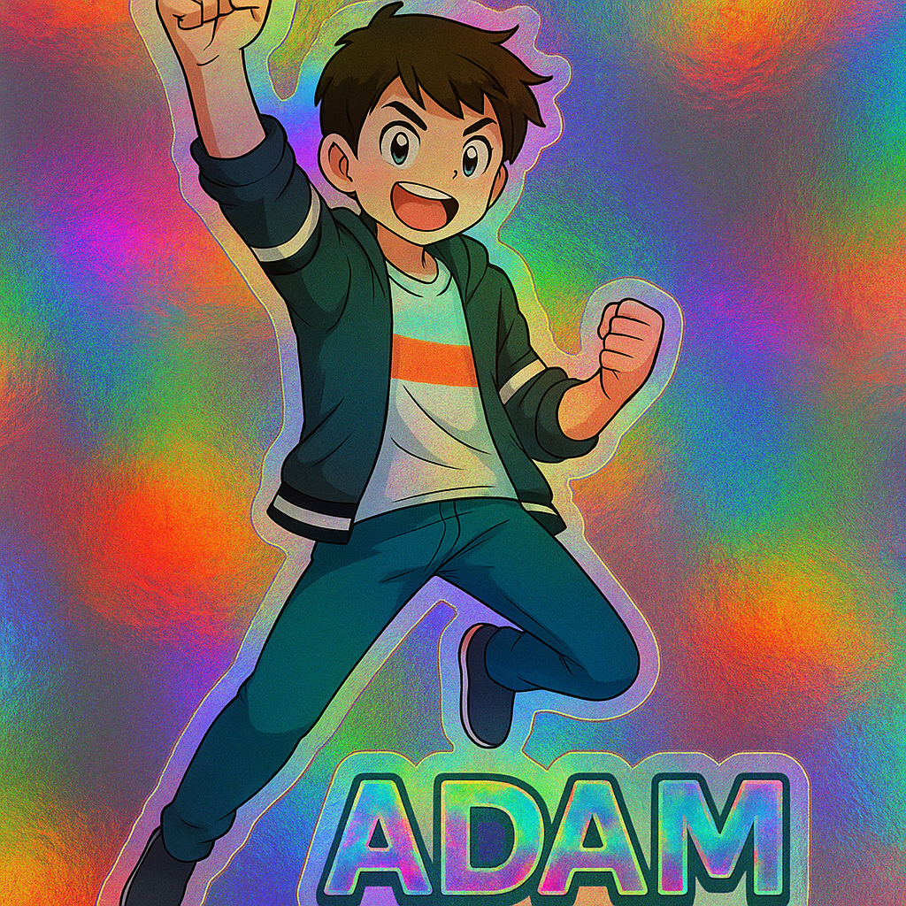 Holographic Sticker — Adam